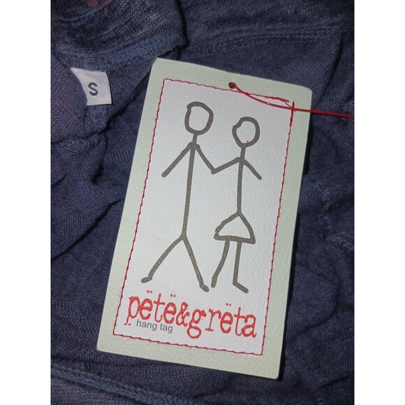 Pete & Greta Johnny Was Women’s Linen Pants Small Drawstring Elastic Waist Navy - Picture 4 of 13